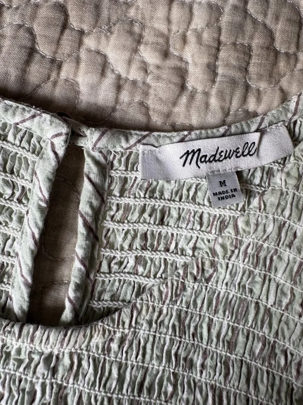 Madewell The Melody Smocked Midi Dress - Picture 6 of 9